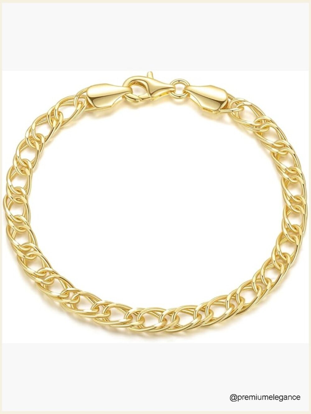 Non Tarnish Cuban Chain Bracelet for Women Sparse Design Gold Bracelet Gift